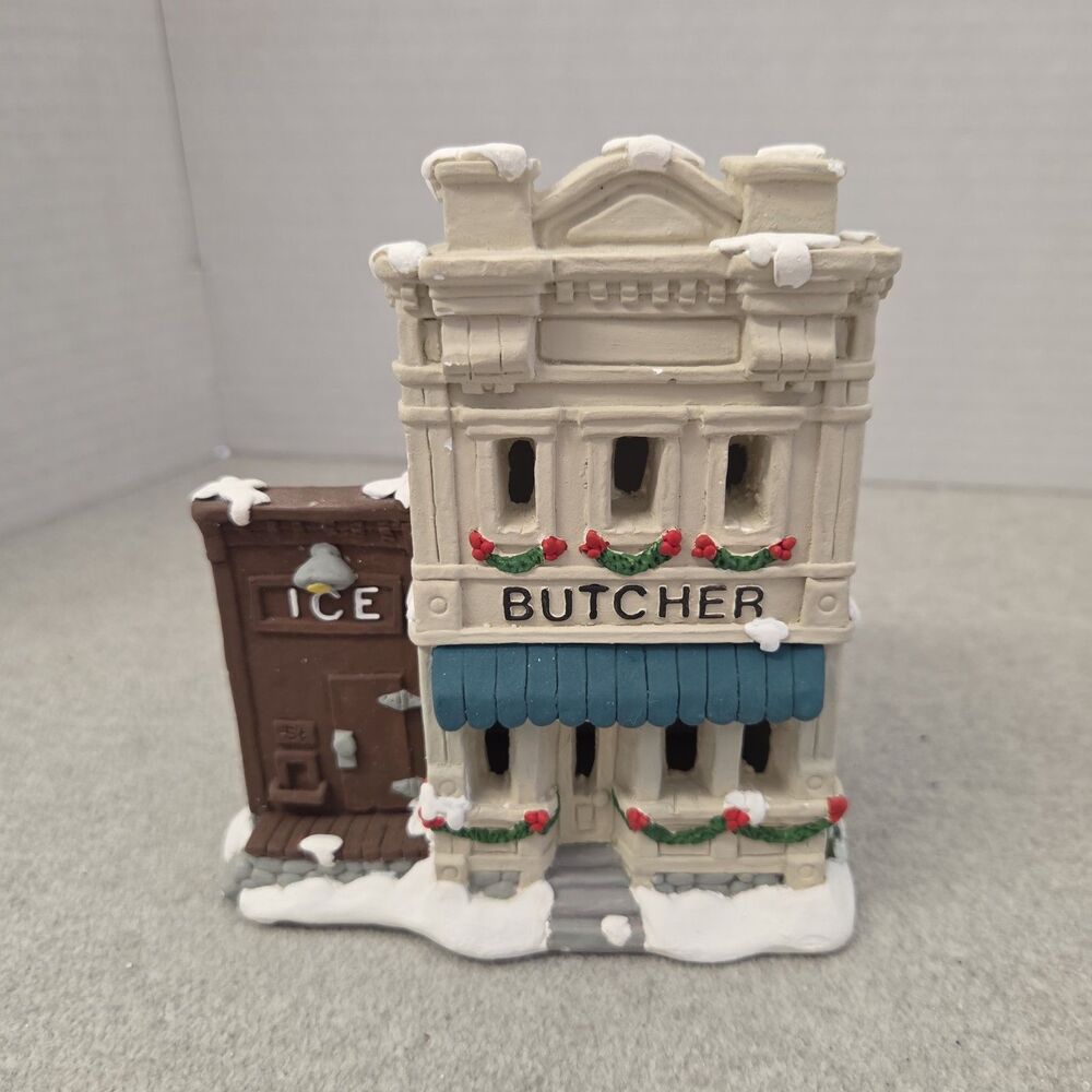 California Creations Butcher Shop & Ice SE188 Creative Crafts Village Painted